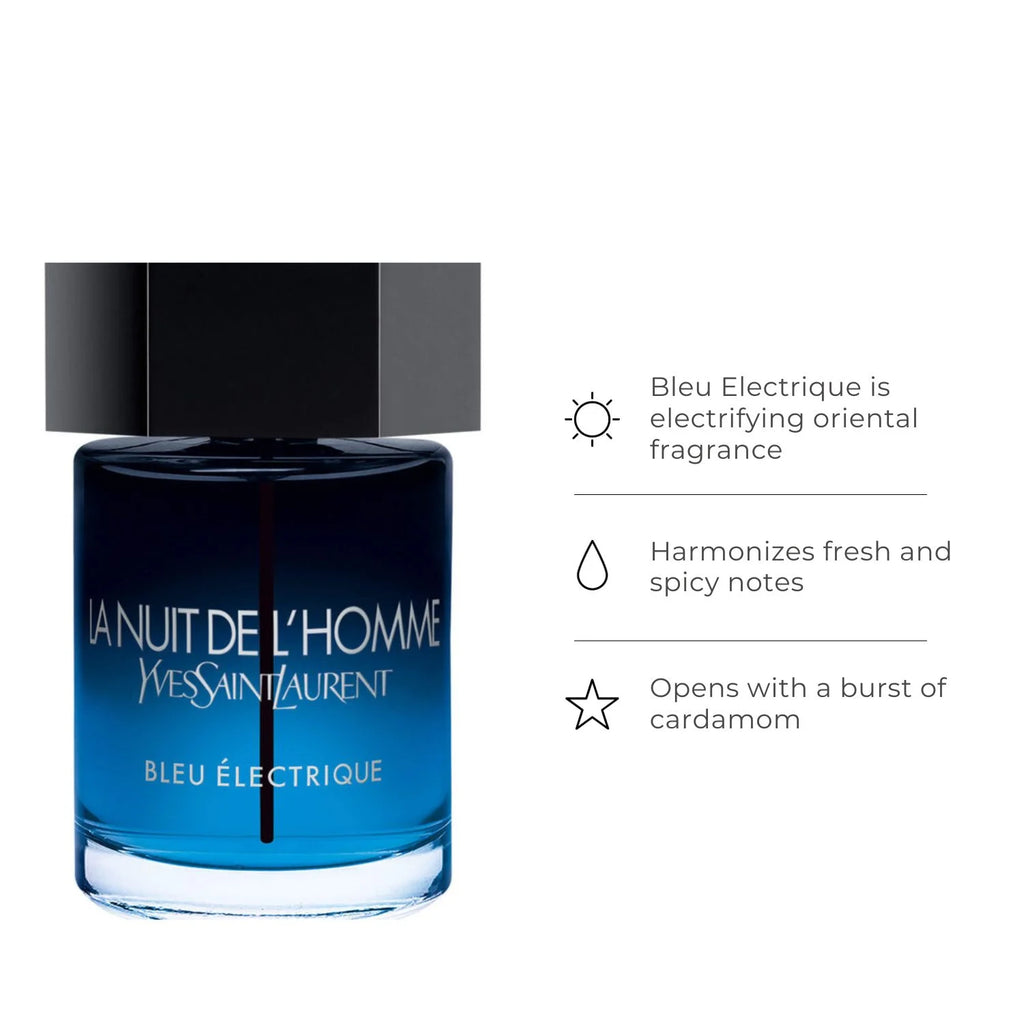 Yves Saint Laurent La Nuit De L'Homme Bleu Electrique EDT Intense Spray 100 ml
