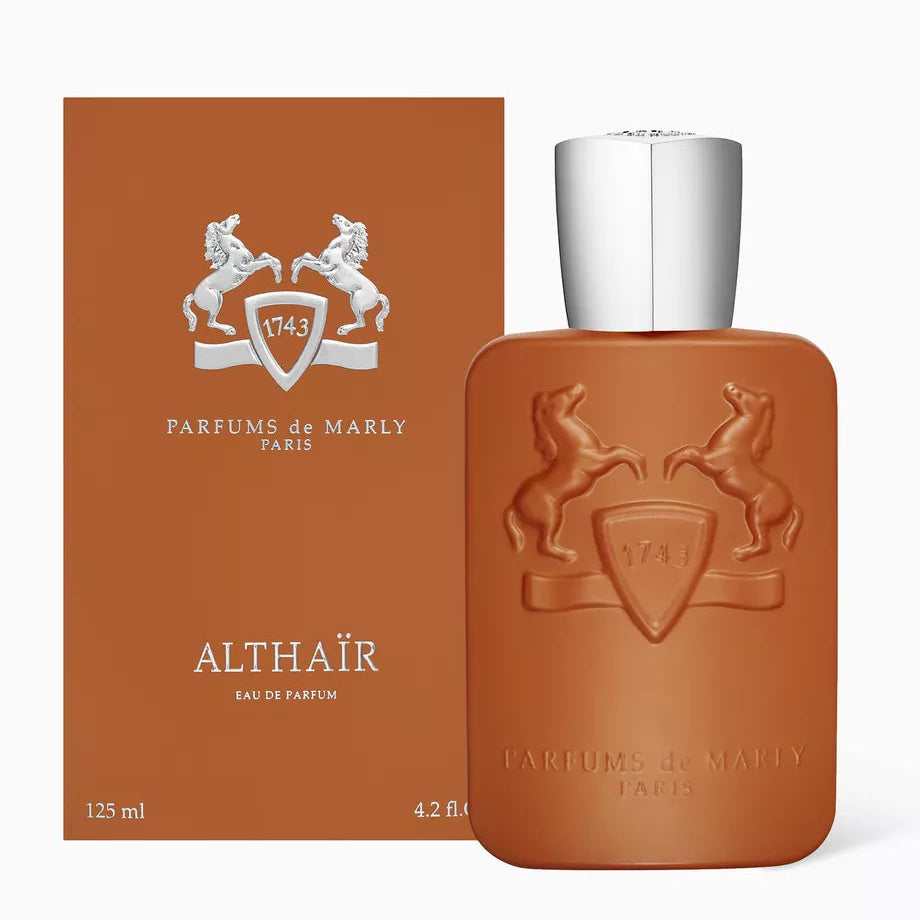 Parfums de Marly Althaér perfume bottle and packaging on a white background
